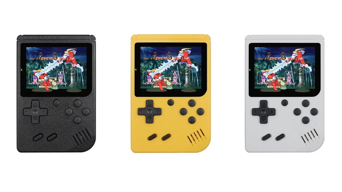 Consola portátil retro 3" - 8-bit - recargable USB - 400 juegos