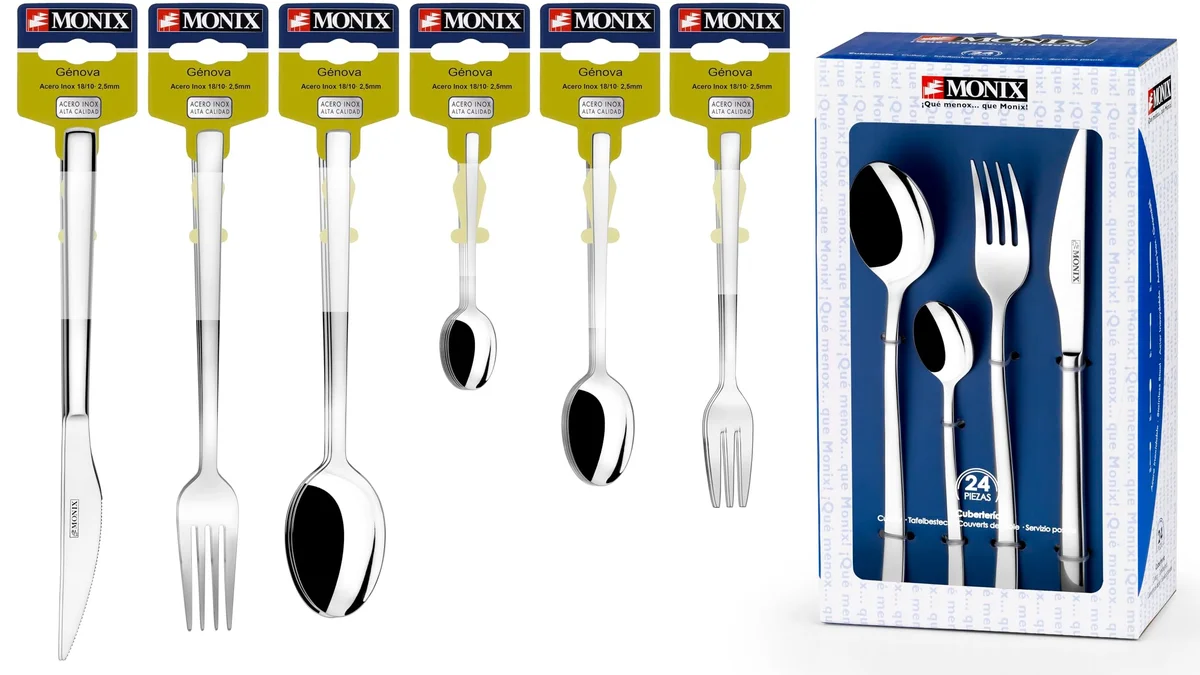 Cubertería Monix Génova - 24 piezas - 6 comensales
