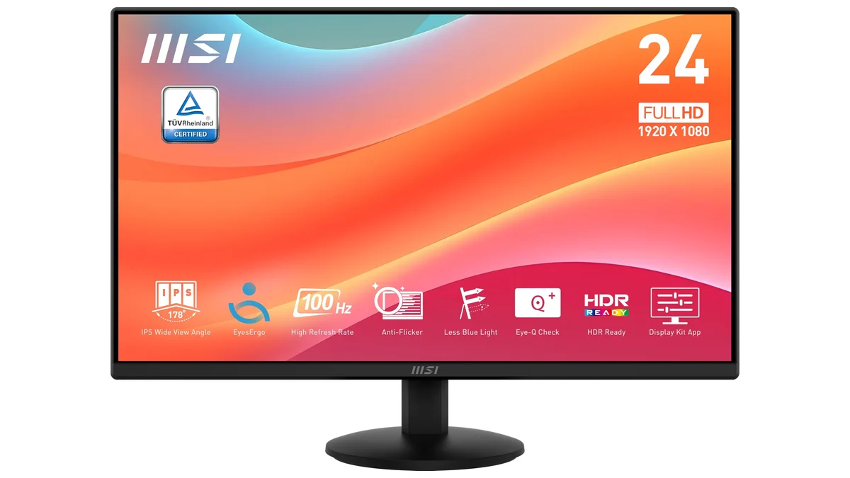 Monitor MSI 23.8" IPS FULLHD 100Hz - 104% sRGB