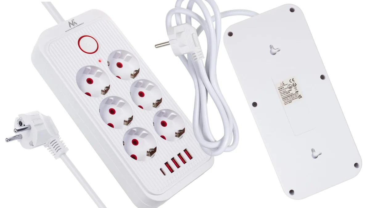 Regleta 6 tomas + 4 puertos USB-A + 1x USB-C