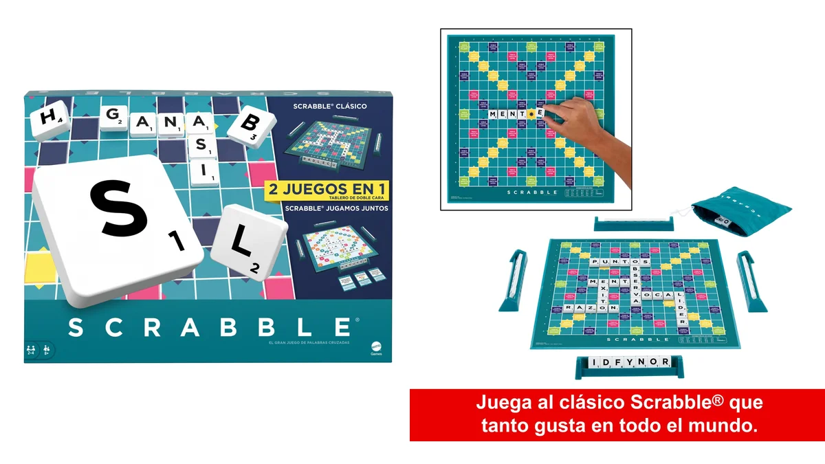 Scrabble - 2 Juegos en 1 - juego de mesa familiar
