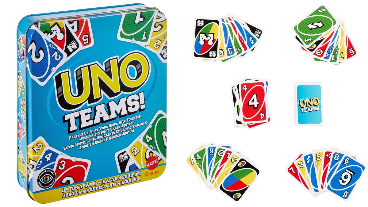 UNO Teams en lata: juego por parejas con reglas nuevas