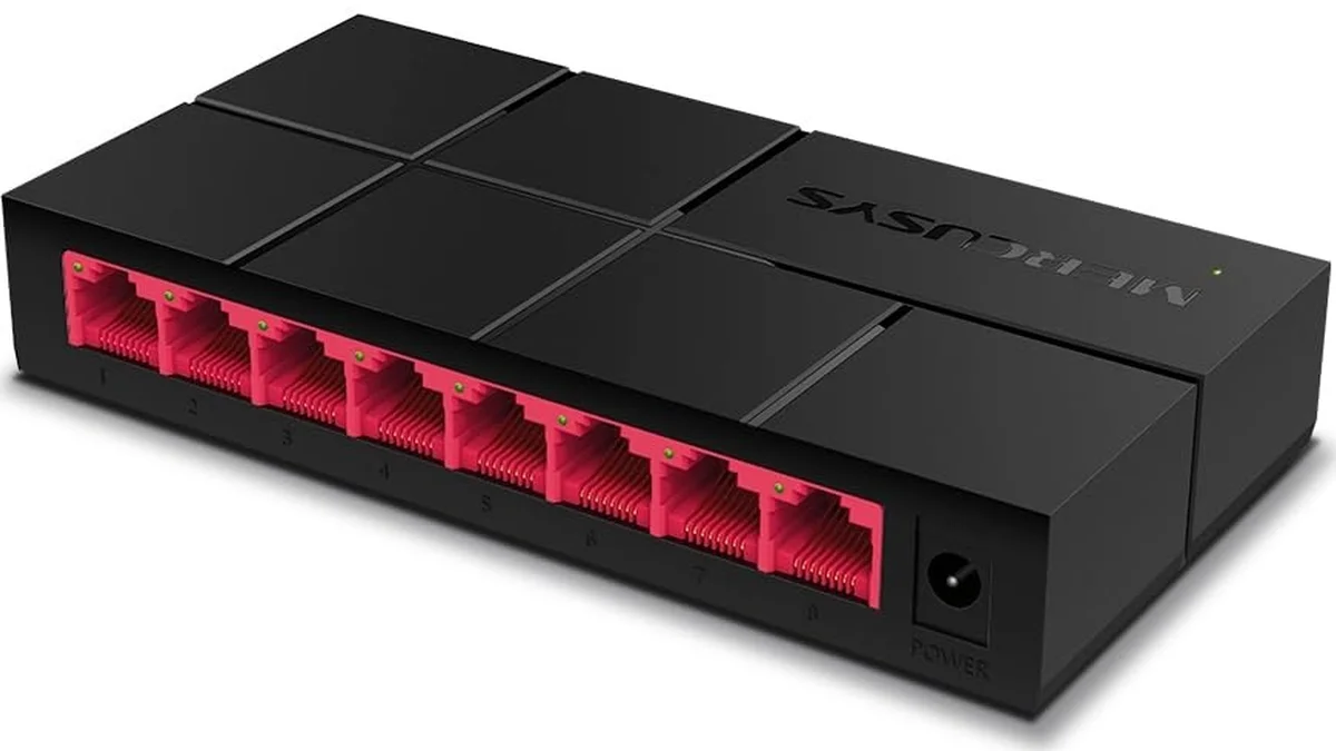 Switch Gigabit con 8 puertos ethernet 8P8C / RJ-45