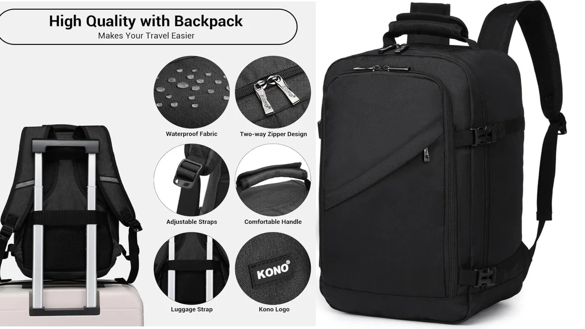 Mochila 40x25x20cm - cumple como equipaje de cabina gratis Ryanair