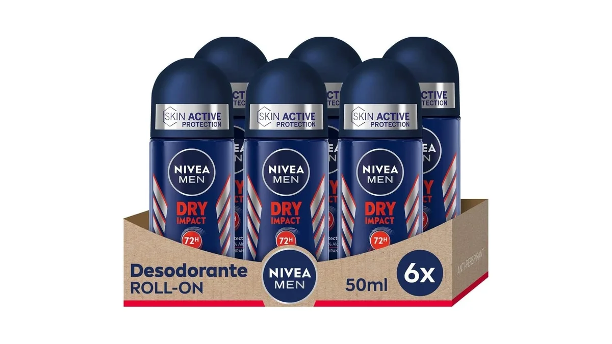 6 desodorantes Nivea Dry Impact roll-on