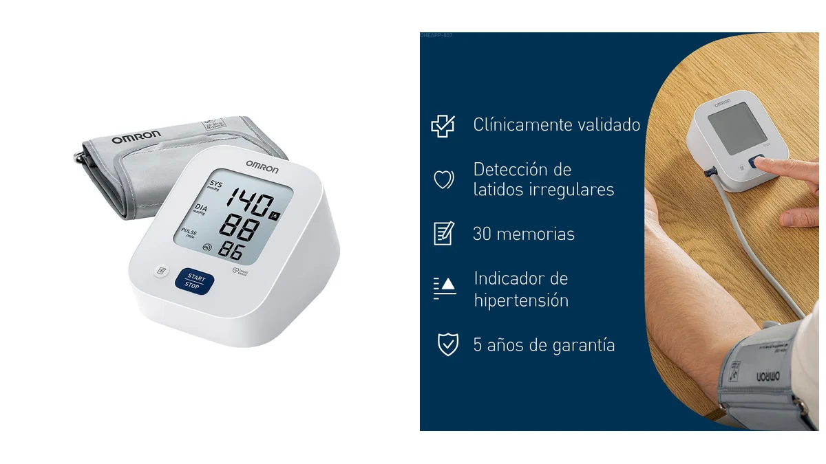 Omron X2 Essential - tensiómetro con precisión validada