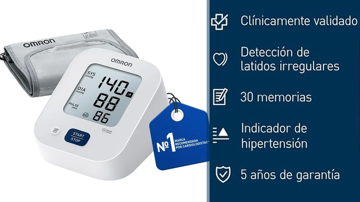 Omron X2 Essential - tensiómetro con precisión validada