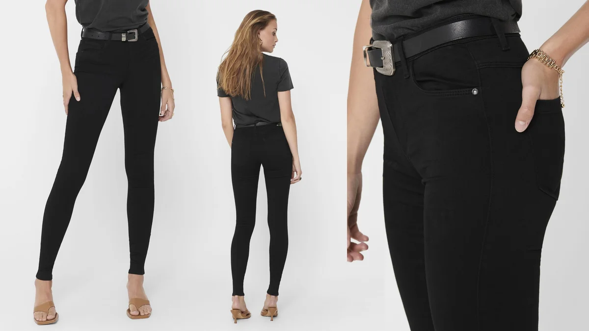 Vaqueros Only Royal Skinny para mujer - talle medio