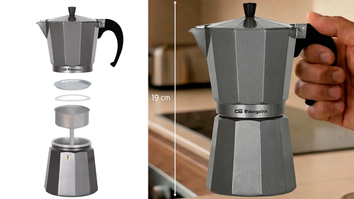 Cafetera Italiana para 6 tazas - Orbegozo