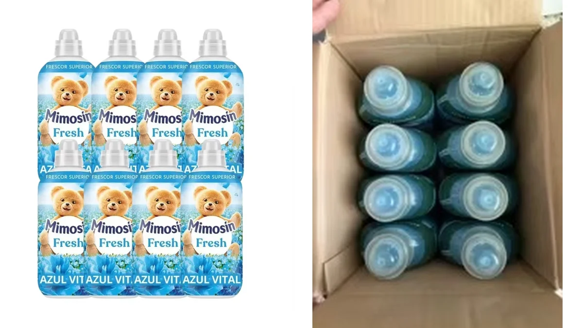 8 botellas de 56 dosis suavizante Mimosín Azul Vital