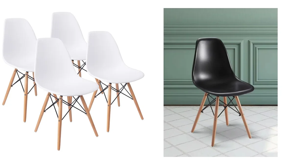 4 Sillas de comedor estilo nórdico