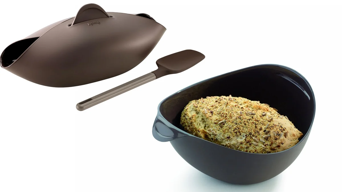 Molde Lékué de silicona para hacer pan casero en microondas y horno