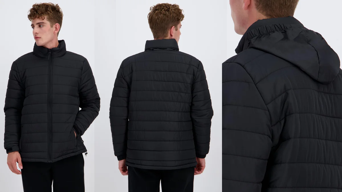 Chaqueta acolchada Hombre con capucha extraíble -Tallas S a L