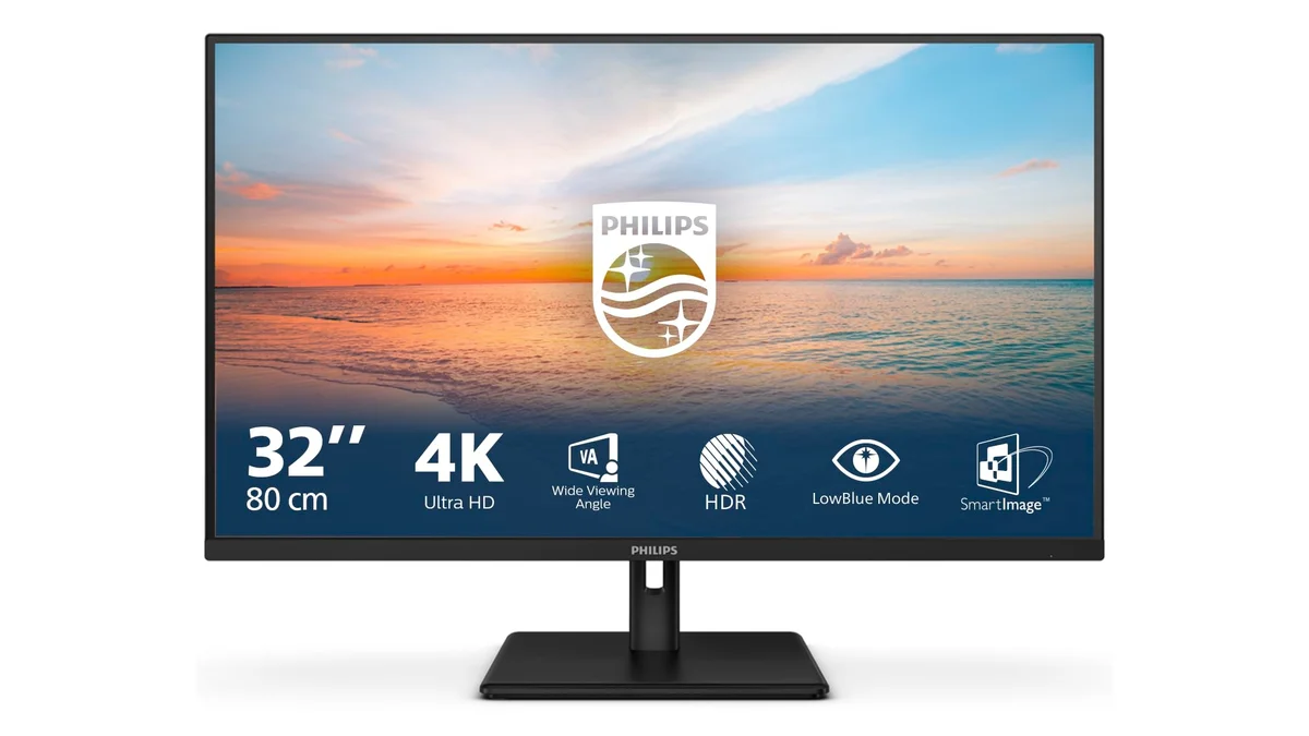 Philips 32" 4K VA con 3500:1 de contraste -  101.87% sRGB