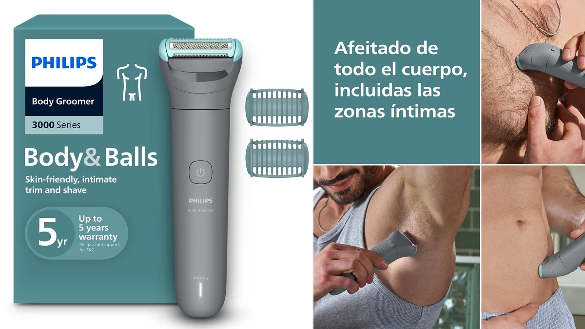 Afeitadora Corporal Philips usable en ducha - 80 minutos por carga