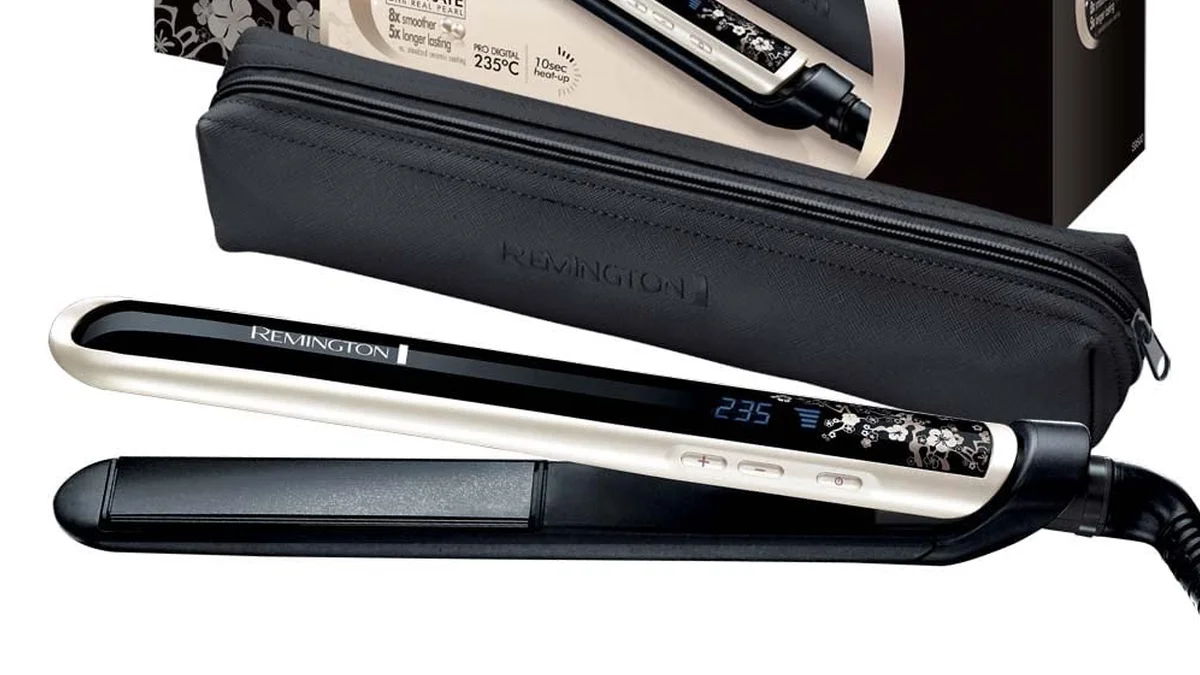 Plancha para el pelo Remington Pearl - cerámica con perlas - 235ºC max.