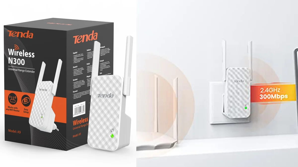 Repetidor WiFi b/g/n 300Mbps con 2 antenas externas