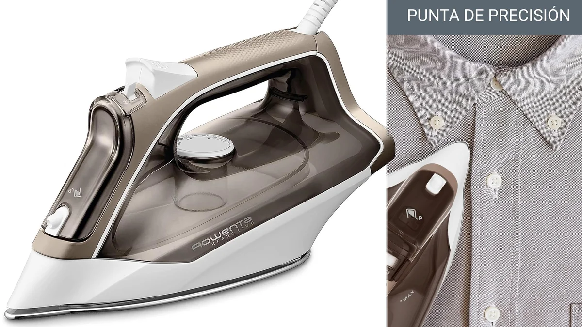 Plancha Rowenta Effective 120g/min max. suela Microsteam 300 Láser