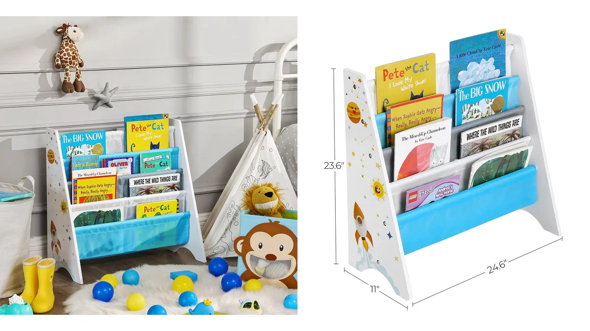 Estantería infantil para libros - 62.5 x 28 x 60 cm