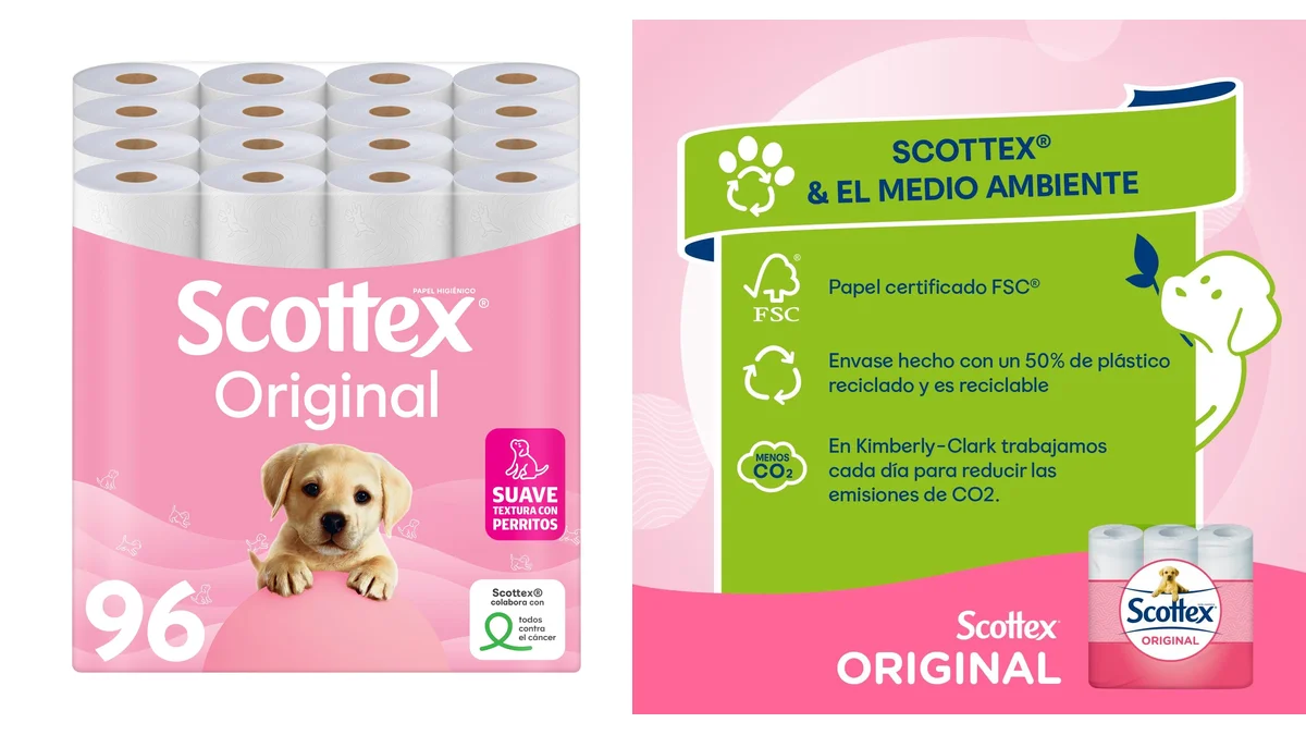 Pack 96 Rollos de papel higiénico Scottex