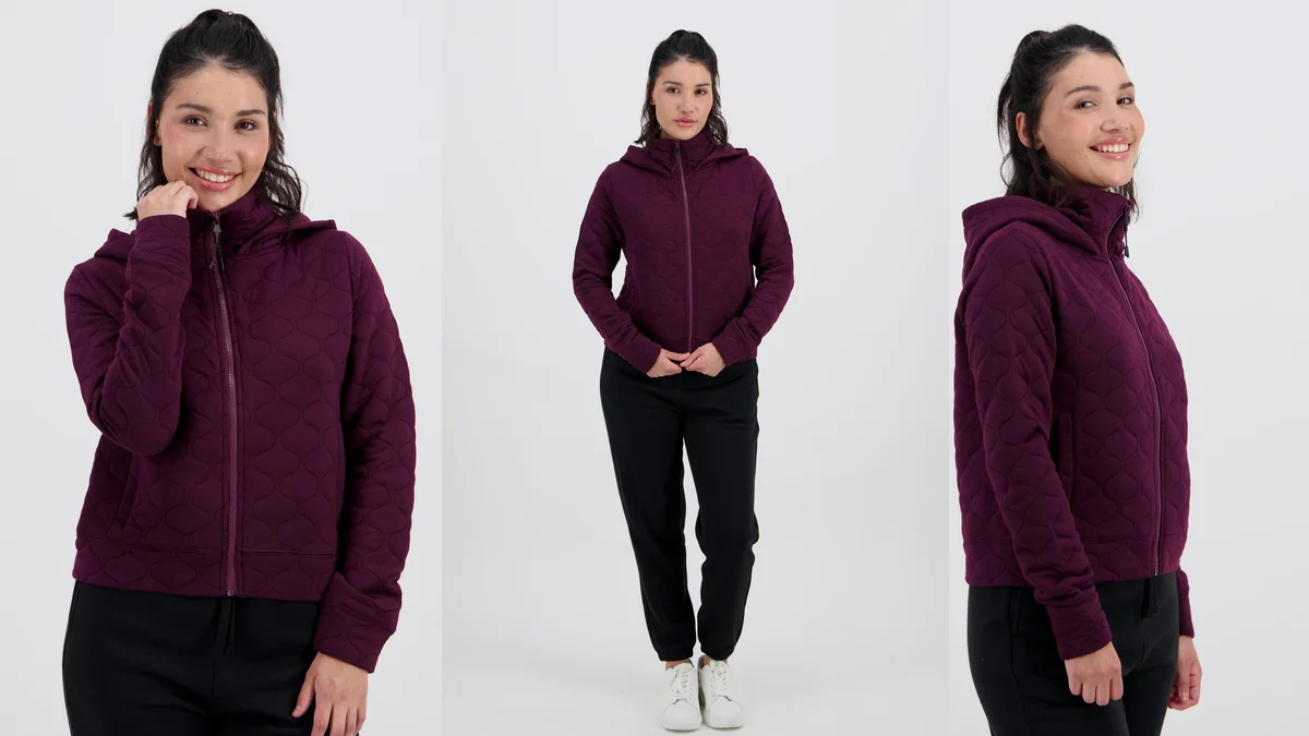 Sudadera Silver acolchada con capucha para mujer