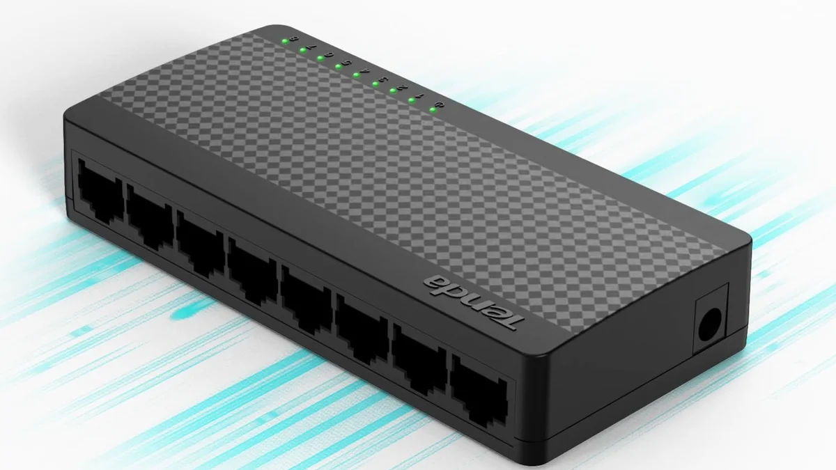 Switch Gigabit con 8 puertos ethernet 8P8C / RJ-45