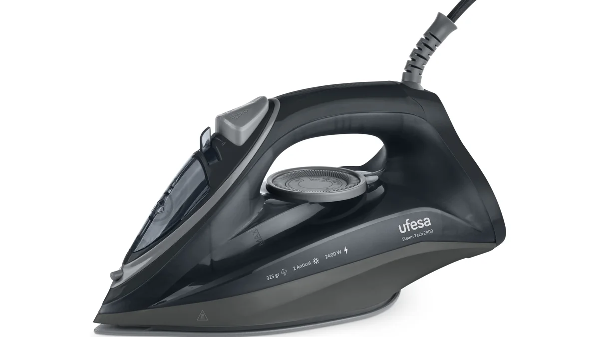 Plancha Ufesa 2400W - suela cerámica - hasta 120g/min