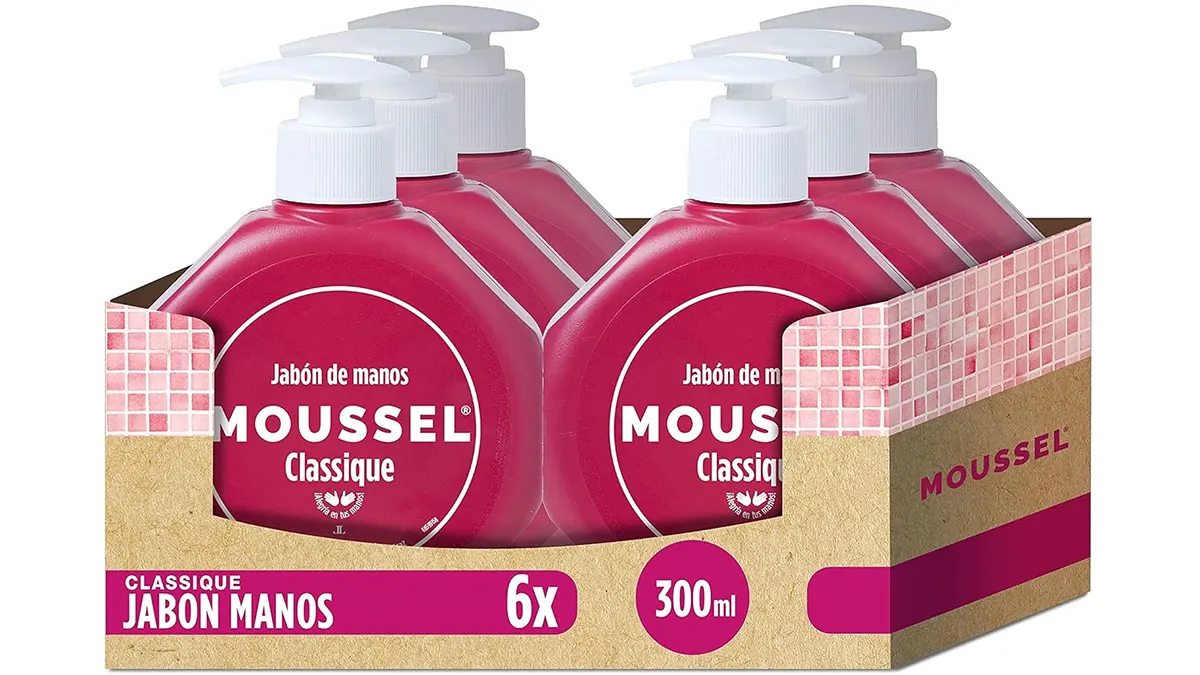 PACK 6x 300ml Jabón de manos Moussel
