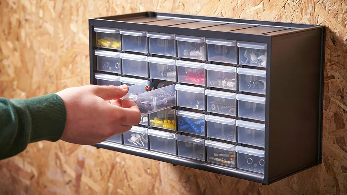 Organizador multiusos apilable con 30 cajones - Stanley 1-93-89