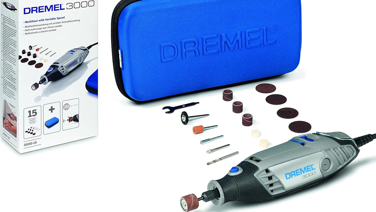 Dremel 3000 - Multiherramienta + estuche con 15 accesorios