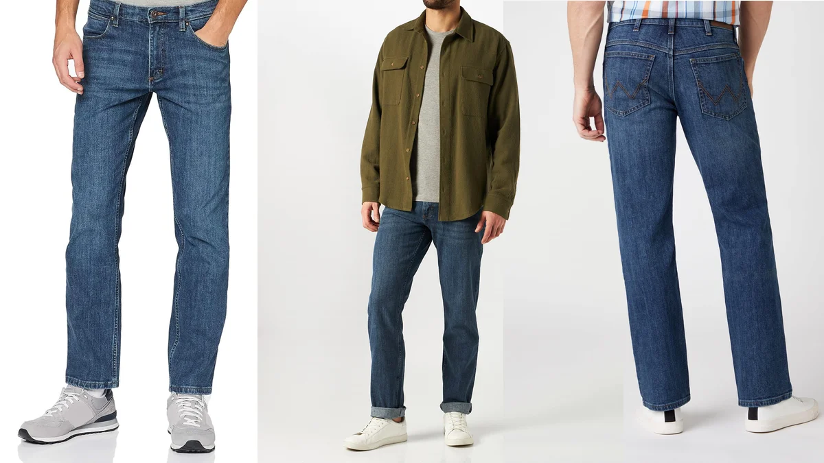 Vaqueros Wrangler rectos para hombre