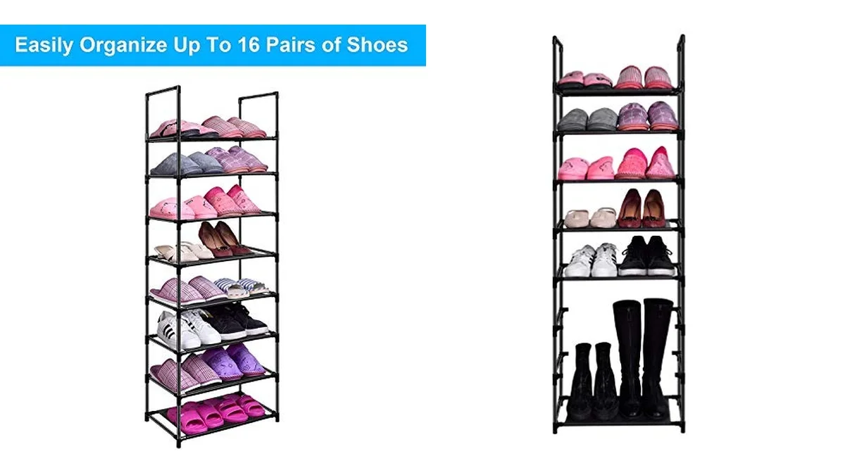 Zapatero modular - 8 niveles para hasta 16 pares de zapatos
