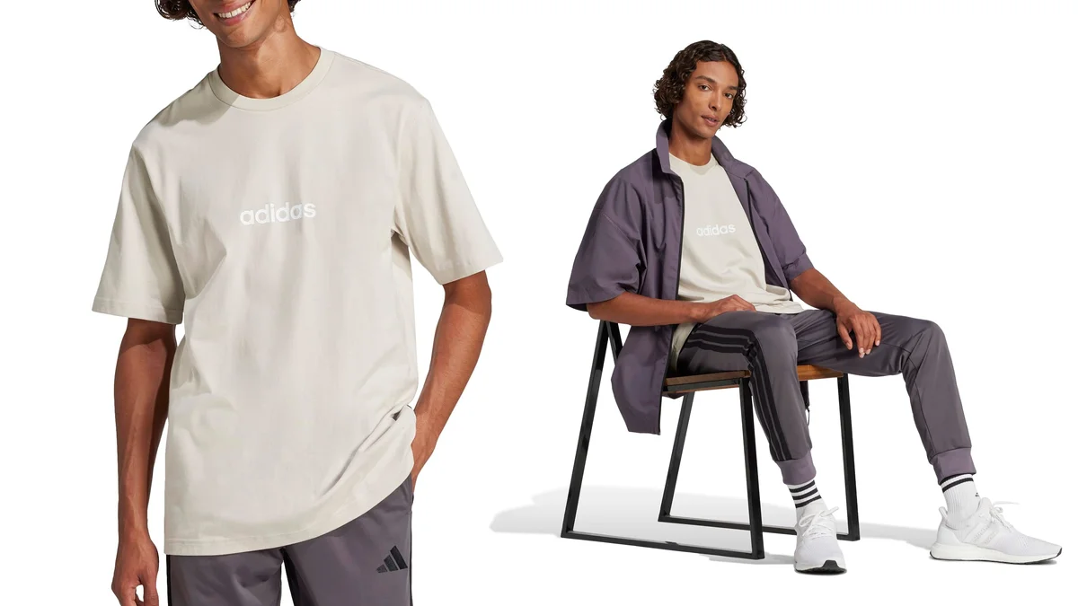 Camiseta adidas de algodón para hombre