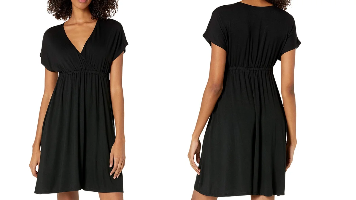 Vestido Amazon cruzado de manga corta - precio según talla