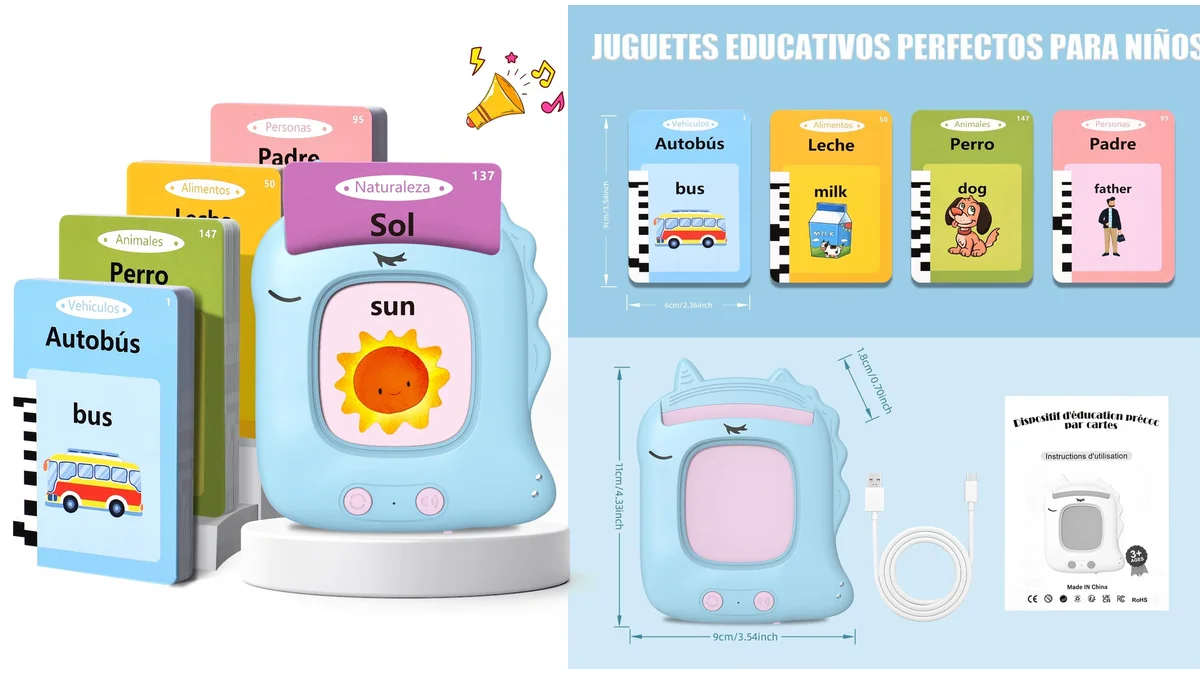 Tarjetas Flash Parlantes 224 pronunciaciones - en español e inglés