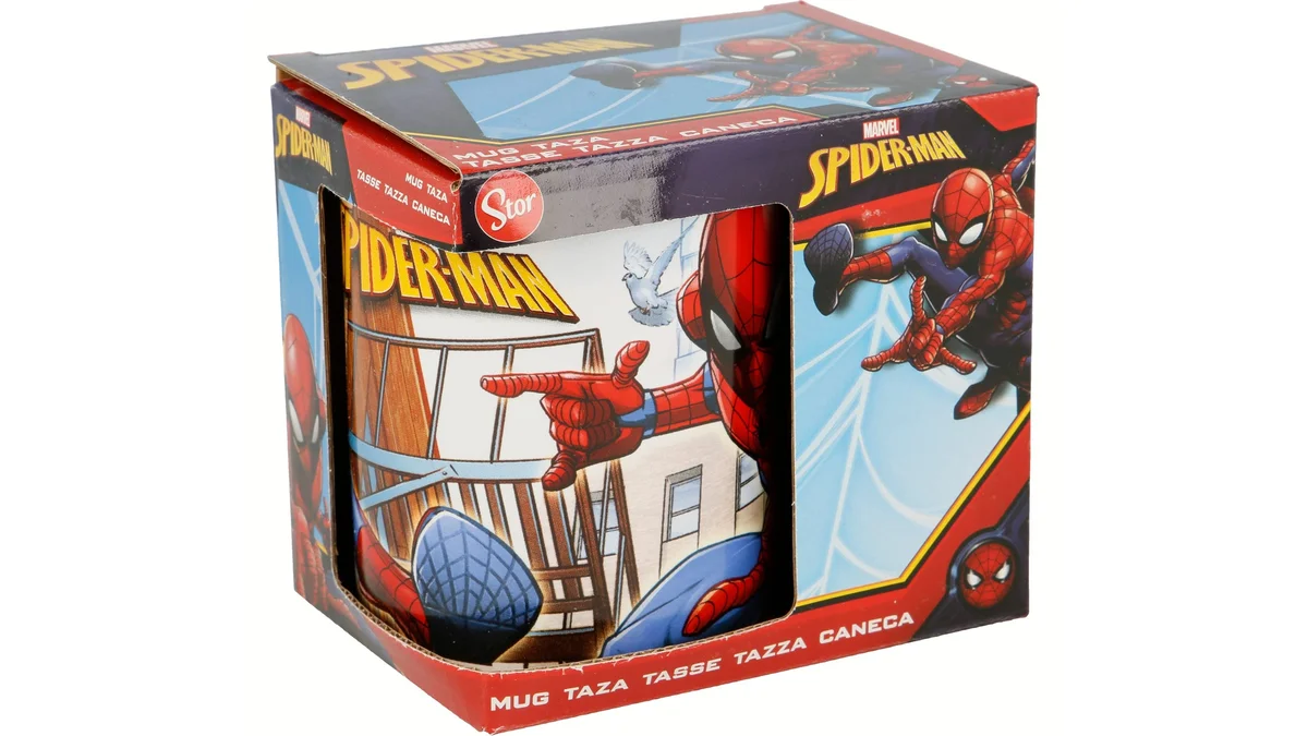 Taza cerámica Spiderman en caja de regalo