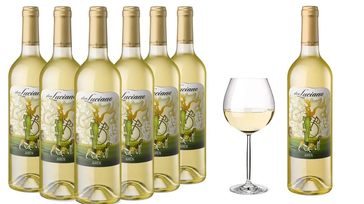 6 botellas 750ml vino blanco 11% Don Luciano Airén