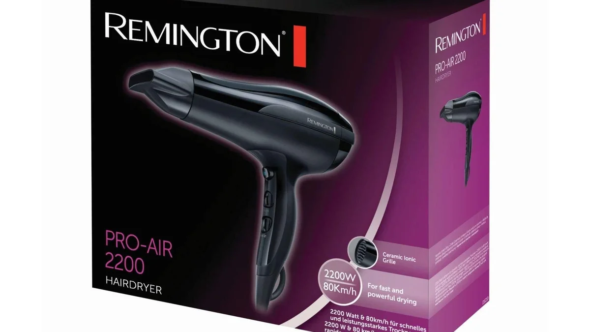 Secador Iónico Remington 2200W - caudal 80km/h