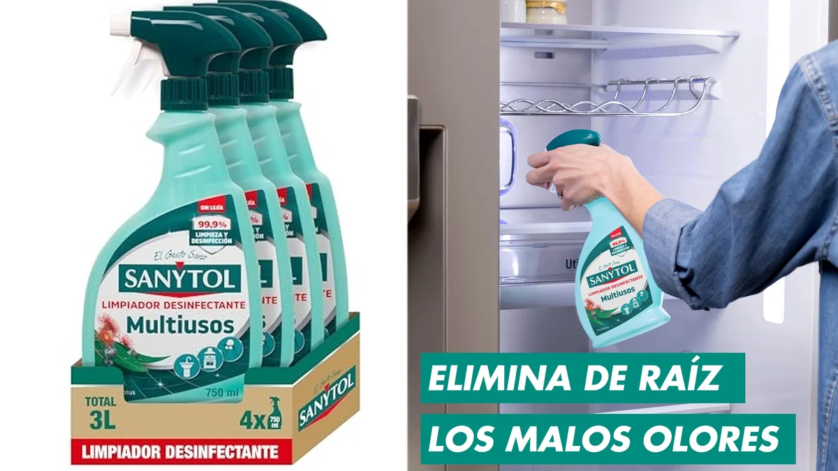 Pack 4x 750ml Sanytol multiusos desinfectante sin lejía