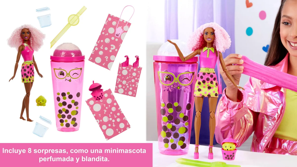 Barbie Pop Reveal Berry Bliss con cara que cambia y 8 sorpresas