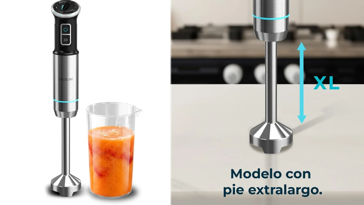 Batidora 800W - 1100W Cecotec con velocidad ajustable