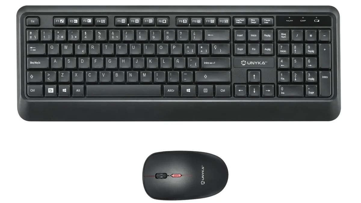 Teclado español y ratón inalámbricos