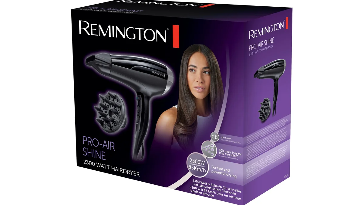 Secador Iónico Remington Pro-Air 2300W + difusor y concentrador