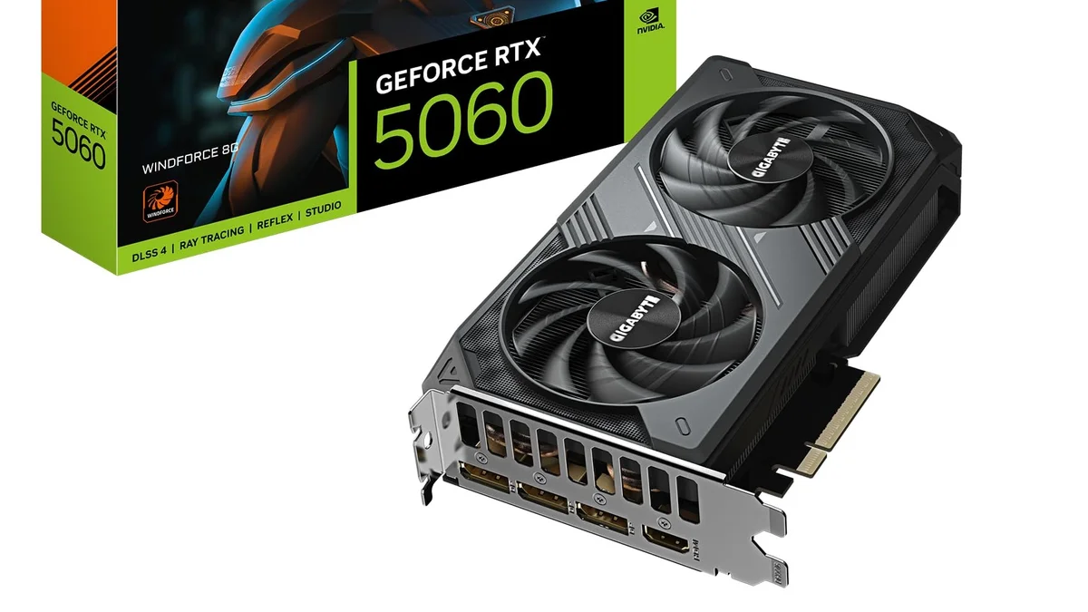 Tarjeta gráfica nVidia RTX 5060 8GB GDDR7 DLSS 4.5