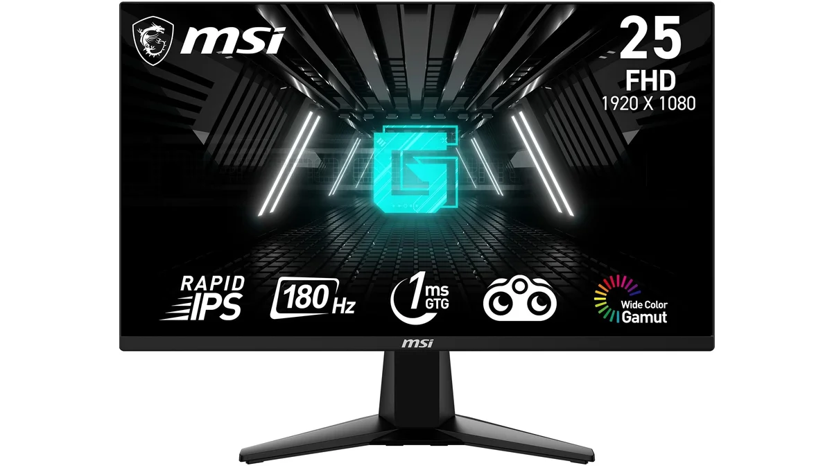 25" IPS FULLHD 180Hz Monitor MSI - 99% sRGB