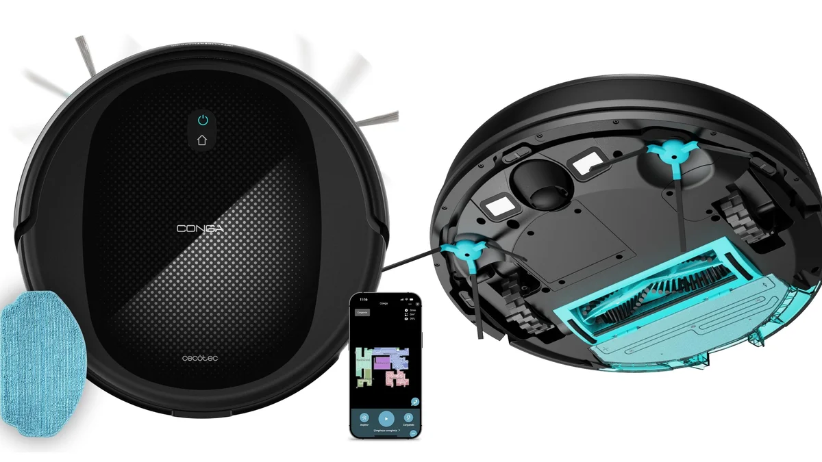 Robot aspirador Conga M20 7000PA - 7.5cm de alto - 160min
