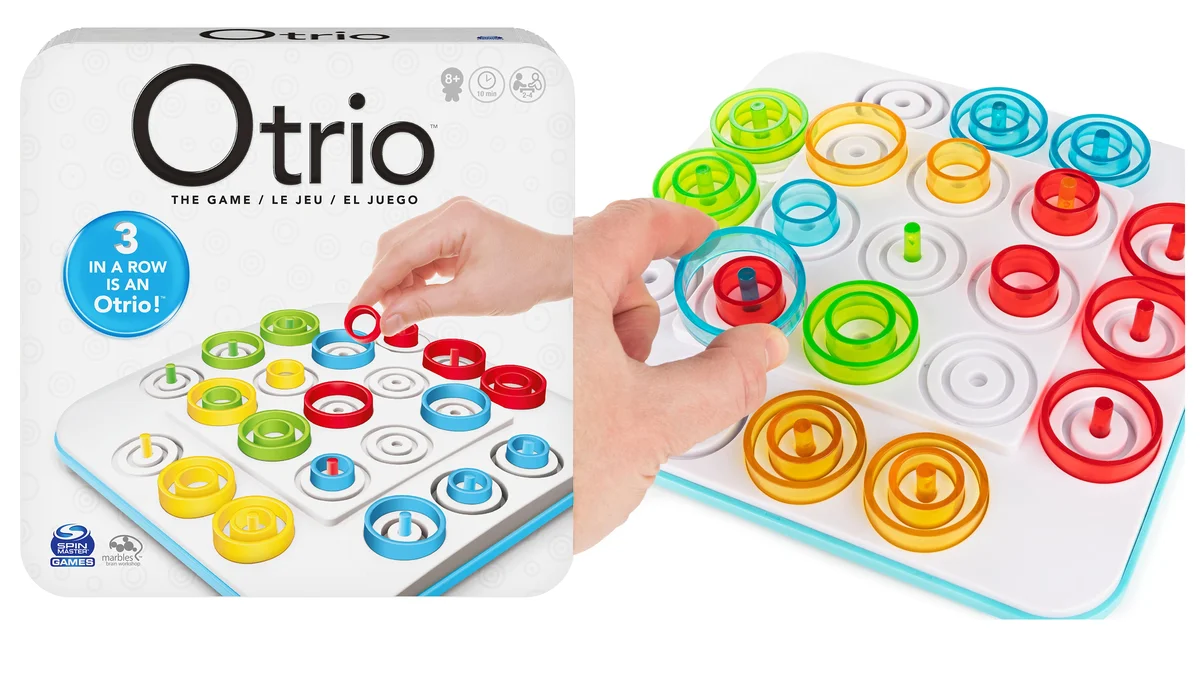 Juego de mesa Otrio similar a 3 en raya pero más interesante