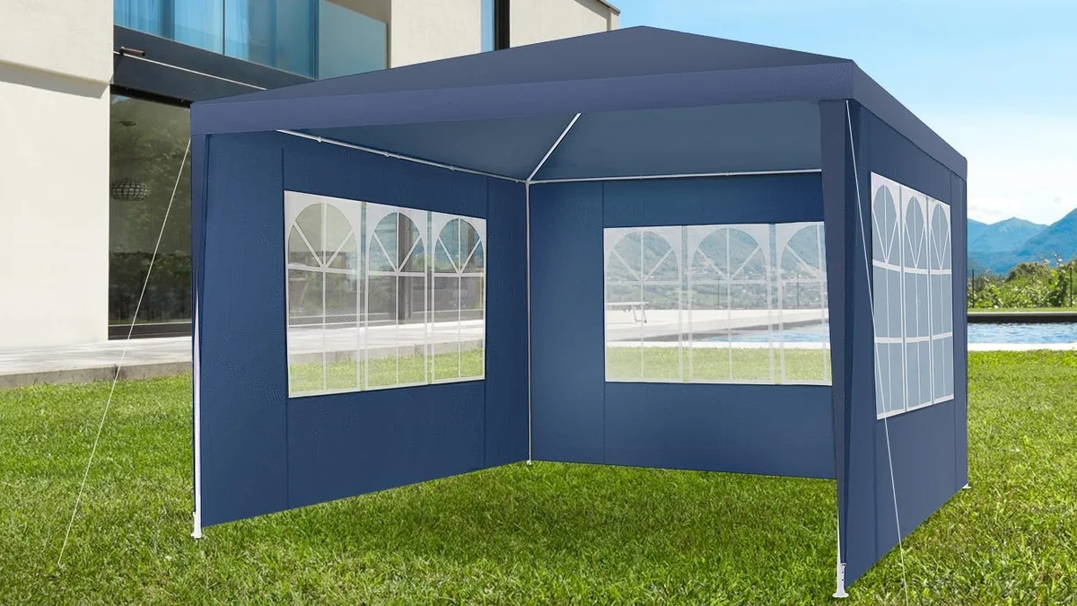 Carpa 3x3 metros con 3 paredes