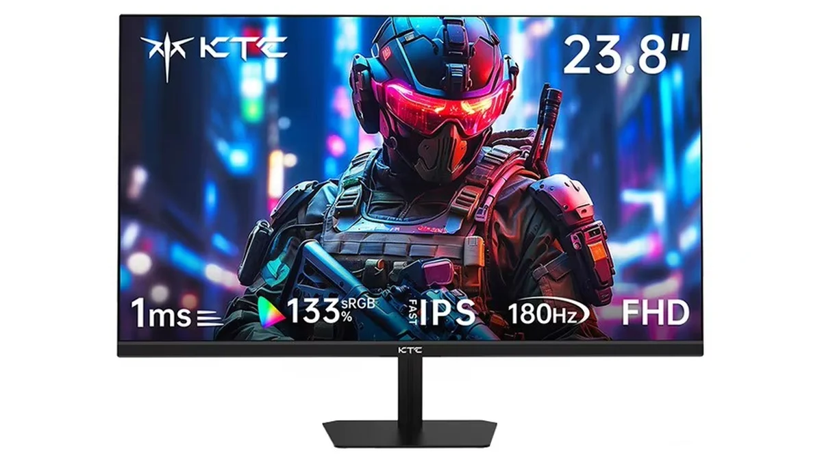 Monitor KTC 24" IPS FULLHD 180Hz - cobertura 99% sRGB