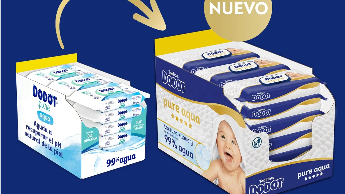 864 toallitas para bebé Dodot Aqua Pure - 99% agua